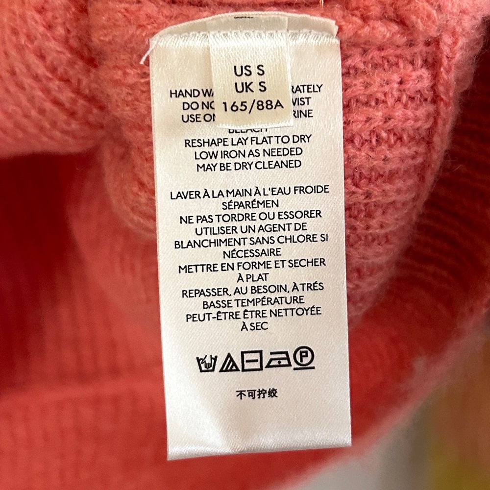 FREE PEOPLE Autumn Sky Pullover Sweater Fluffy Stripe Slouchy Boho Preppy Size S - Picture 7 of 9